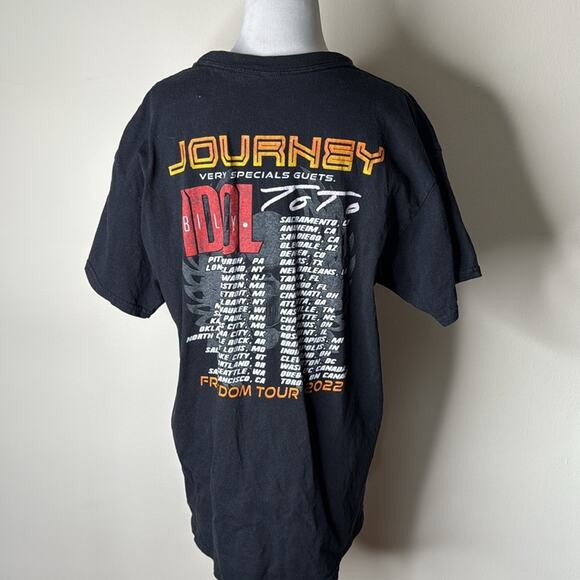 Journey 2022 Freedom Tour Black Concert Tee - Picture 3 of 5